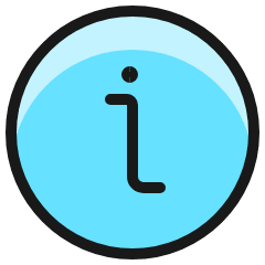 Information Circle Icon from Ultimate Colors Set