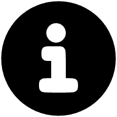 Information Circle Icon from Plump Solid Set