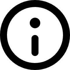 Information Circle Icon from Micro Line Set