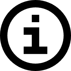 Information Circle Icon from Sharp Remix Set