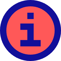 Information Circle Icon from Sharp Pop Set