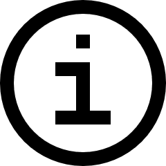 Information Circle Icon from Sharp Line Set