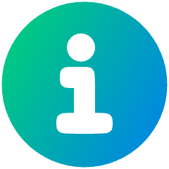 Information Circle Icon from Plump Gradient Set