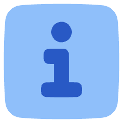 Information Square Icon from Plump Flat Set