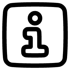 Information Square Icon from Plump Line Set