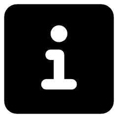 Information Square Icon from Core Solid Set