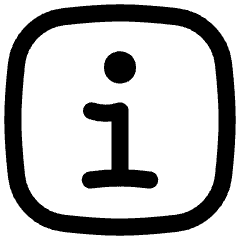 Information Square Icon from Flex Line Set