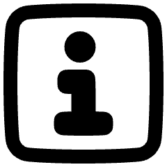 Information Square Icon from Plump Remix Set