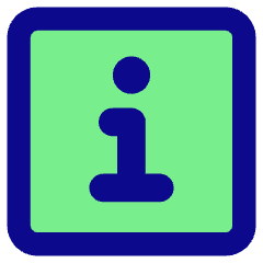 Information Square Icon from Core Pop Set