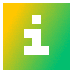Information Square Icon from Sharp Gradient Set
