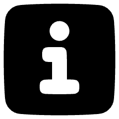 Information Square Icon from Plump Solid Set