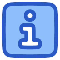 Information Square Icon from Plump Duo Set