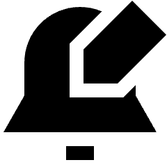 Notification Edit Icon from Sharp Solid Set