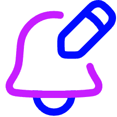 Notification Edit Icon from Plump Neon Set