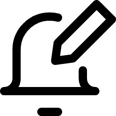 Notification Edit Icon from Core Line Set