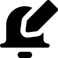 Notification Edit Icon from Core Solid Set