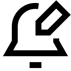 Notification Edit Icon from Sharp Line Set