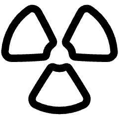 Radioactive 1 Icon from Plump Line Set