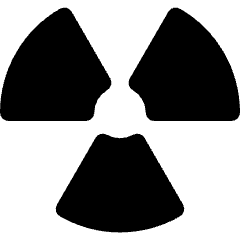 Radioactive 1 Icon from Core Solid Set