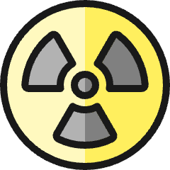 Radioactive Circle Icon from Ultimate Colors Set