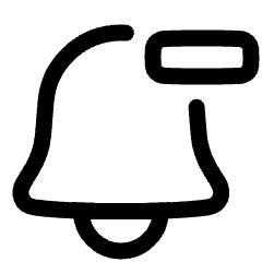 Remove Bell Notification 1 Icon from Plump Line Set