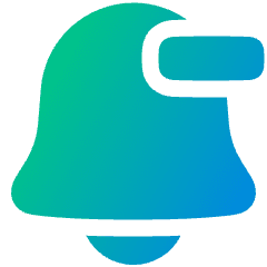 Remove Bell Notification 1 Icon from Plump Gradient Set