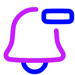 Remove Bell Notification 1 Icon from Plump Neon Set
