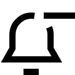 Remove Bell Notification 1 Icon from Sharp Line Set