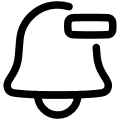 Remove Bell Notification 1 Icon from Plump Line Set