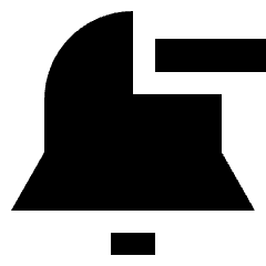 Remove Bell Notification 1 Icon from Sharp Solid Set