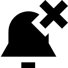 Remove Bell Notification 2 Icon from Sharp Solid Set