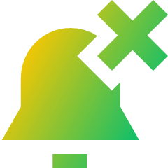 Remove Bell Notification 2 Icon from Sharp Gradient Set