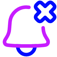 Remove Bell Notification 2 Icon from Plump Neon Set