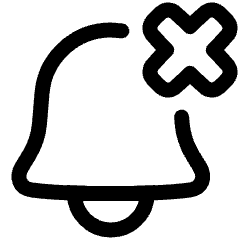 Remove Bell Notification 2 Icon from Plump Line Set