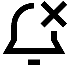 Remove Bell Notification 2 Icon from Sharp Line Set