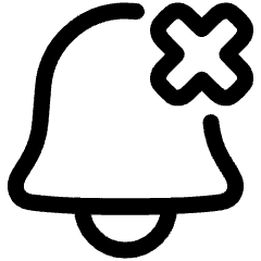 Remove Bell Notification 2 Icon from Plump Line Set