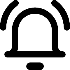 Ringing Bell Notification Icon from Core Remix Set