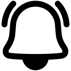 Ringing Bell Notification Icon from Plump Remix Set