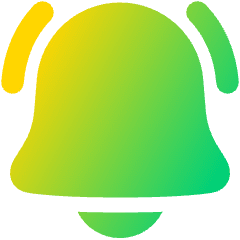 Ringing Bell Notification Icon from Plump Gradient Set