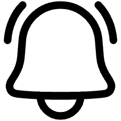 Ringing Bell Notification Icon from Plump Line Set