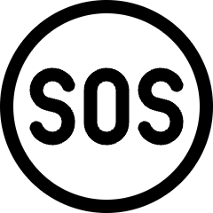 Sos Symbol Icon from Ultimate Regular Set
