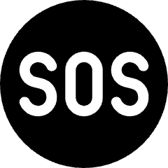 Sos Symbol Icon from Ultimate Bold Set