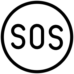 Sos Symbol Icon from Ultimate Light Set