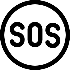 Sos Symbol Icon from Ultimate Regular Set