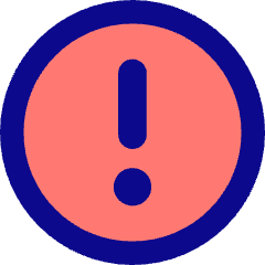 Warning Circle Icon from Core Pop Set