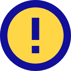 Warning Circle Icon from Sharp Pop Set
