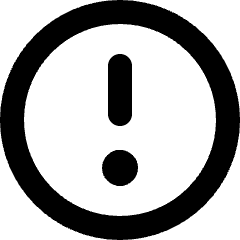Warning Circle Icon from Micro Line Set