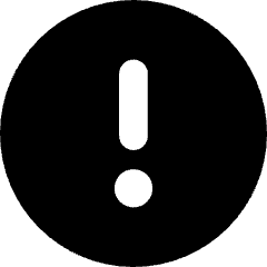 Warning Circle Icon from Core Solid Set