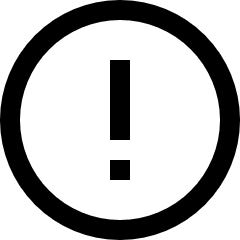 Warning Circle Icon from Sharp Line Set