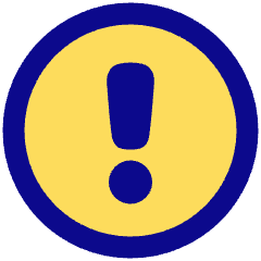 Warning Circle Icon from Plump Pop Set